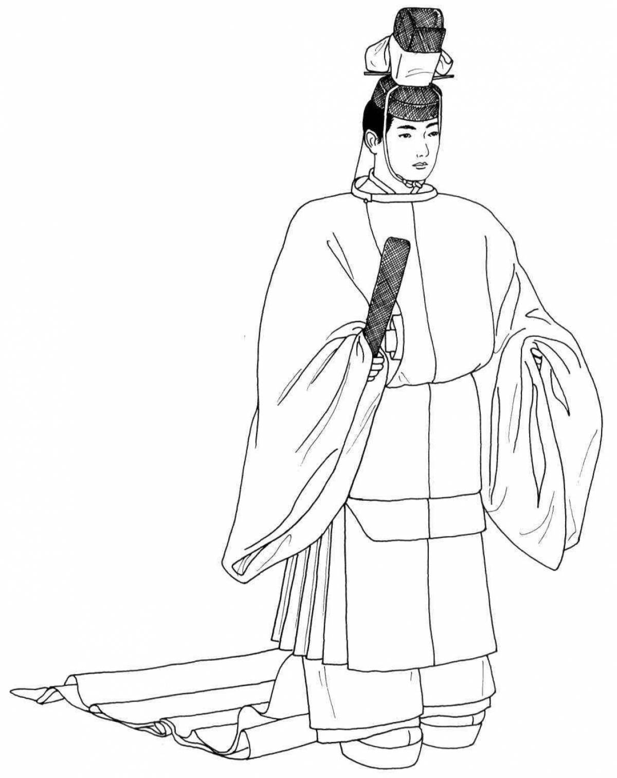 Кимоно императора древней Японии
