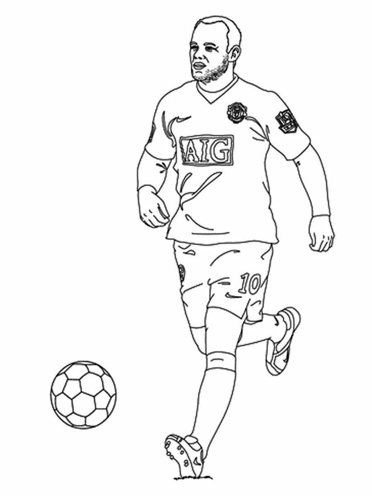 Glittering golden ball coloring page