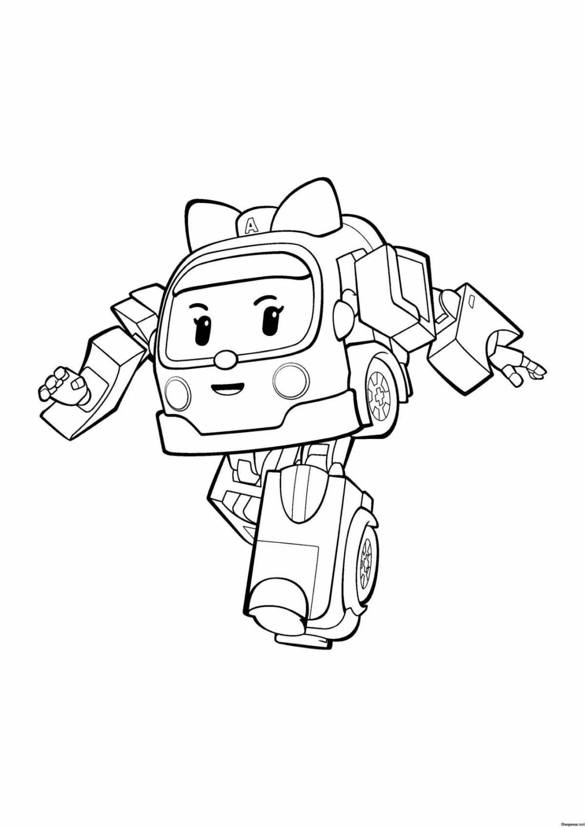 Ember robocar coloring book