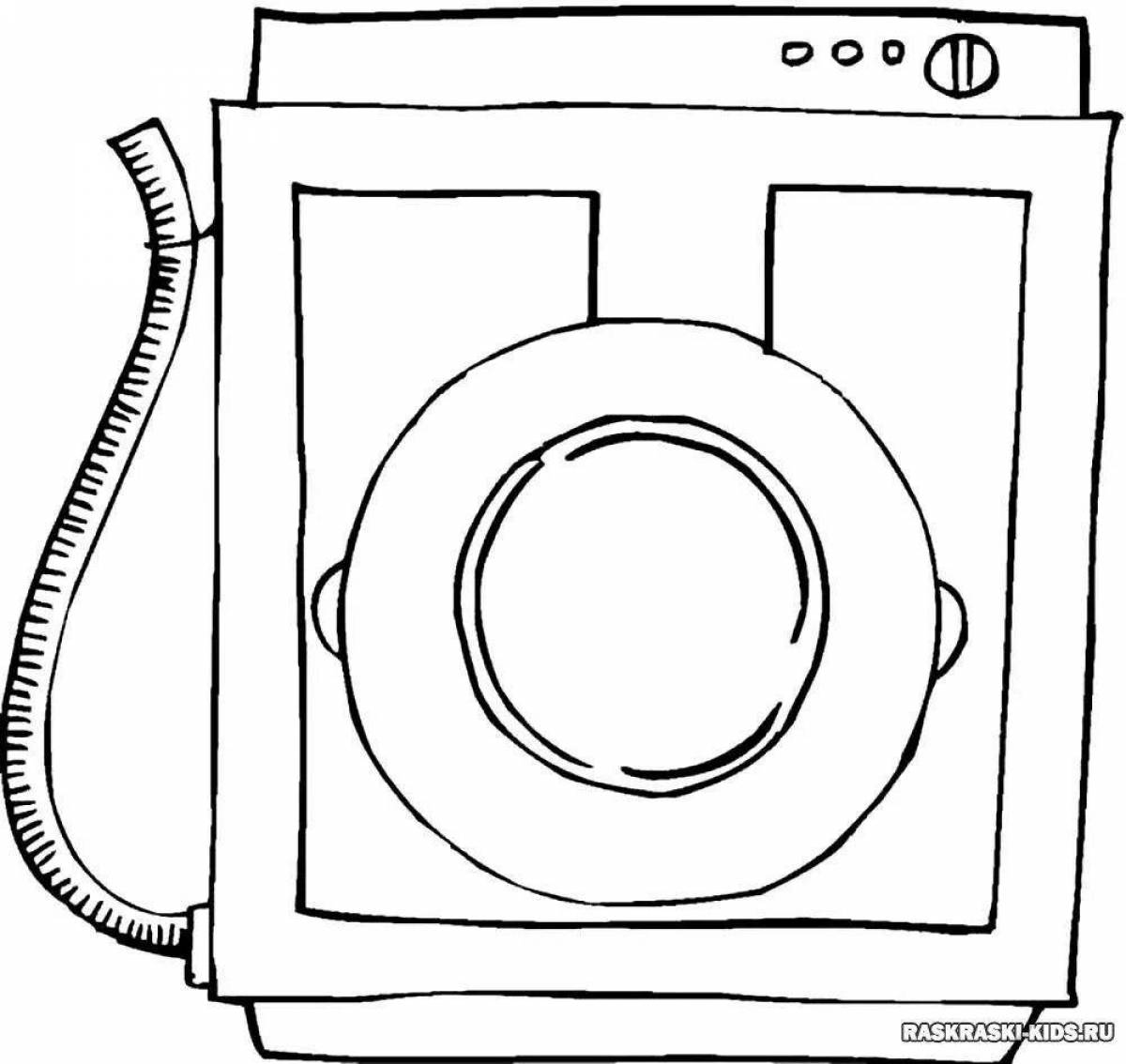 Coloring book funny electrical devices