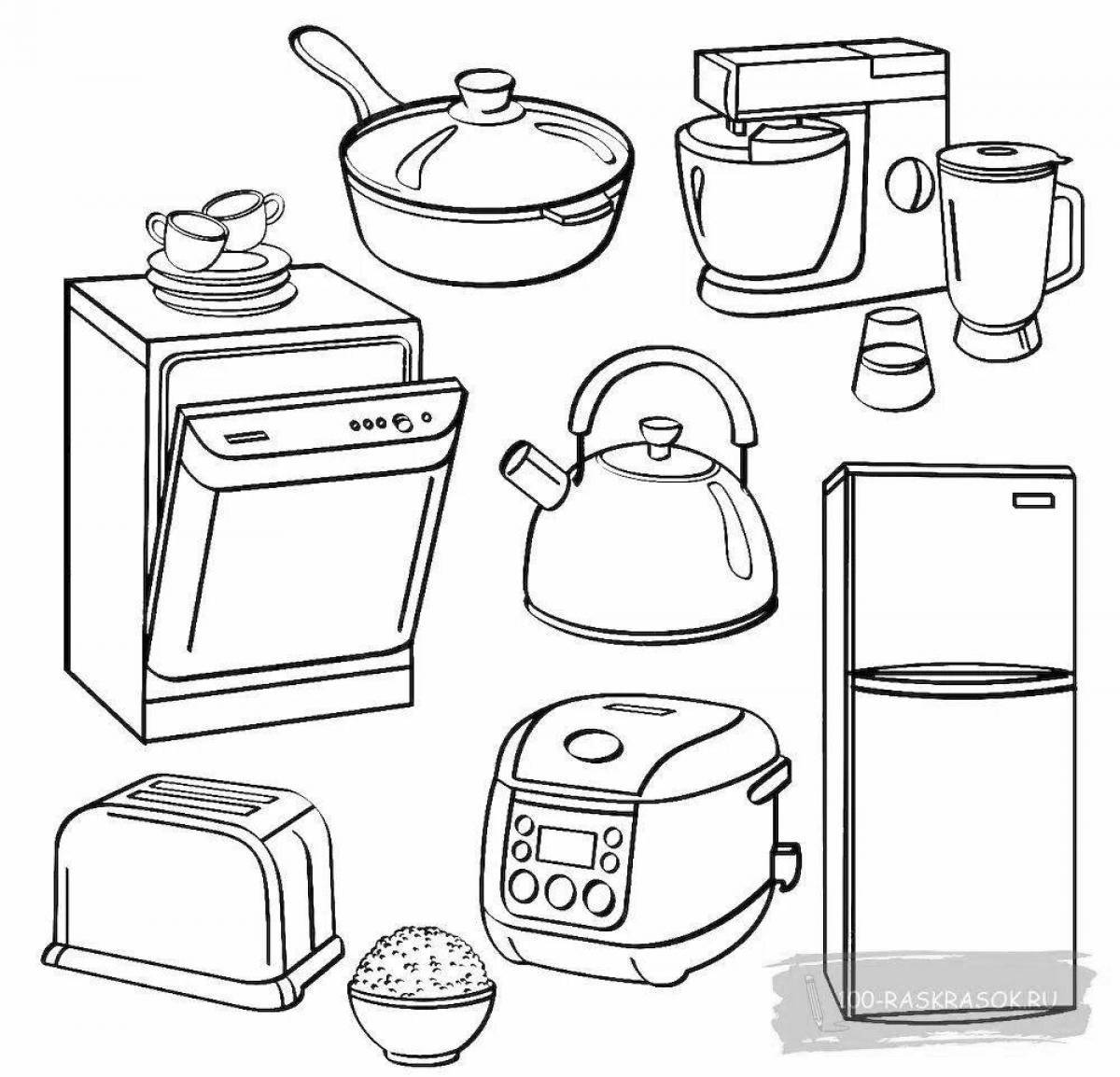 Coloring page amazing electrical devices