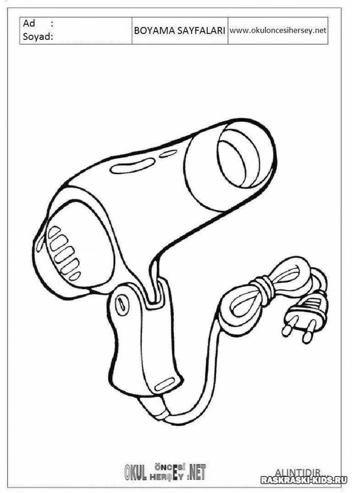 Coloring page incredible electrical devices