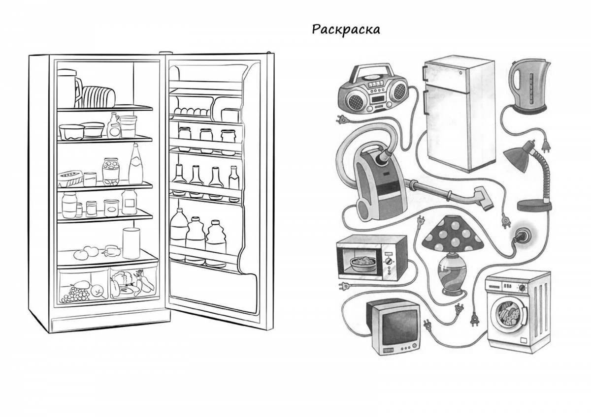 Coloring page for spectacular electrical devices