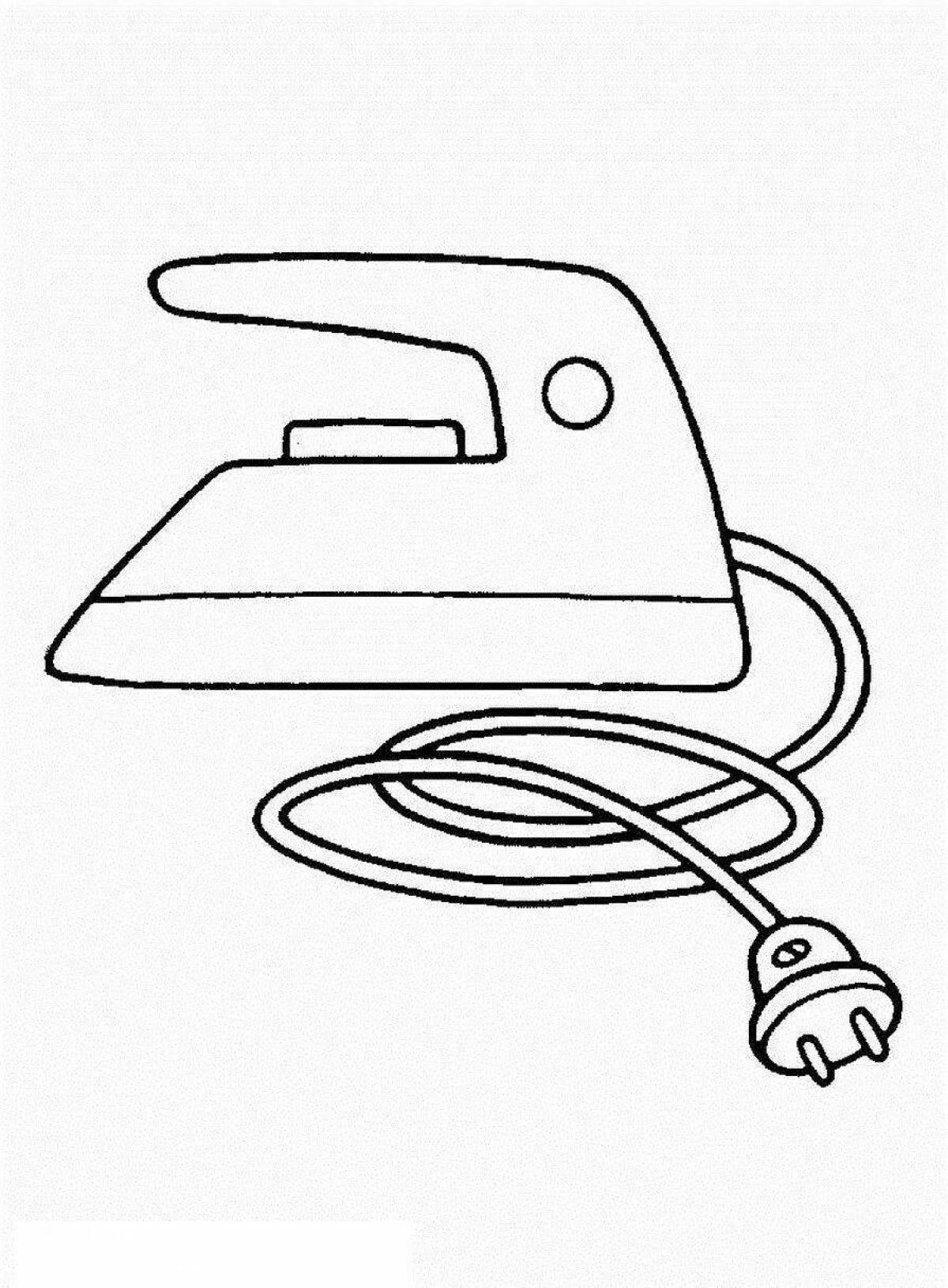 Coloring page impressive electrical devices