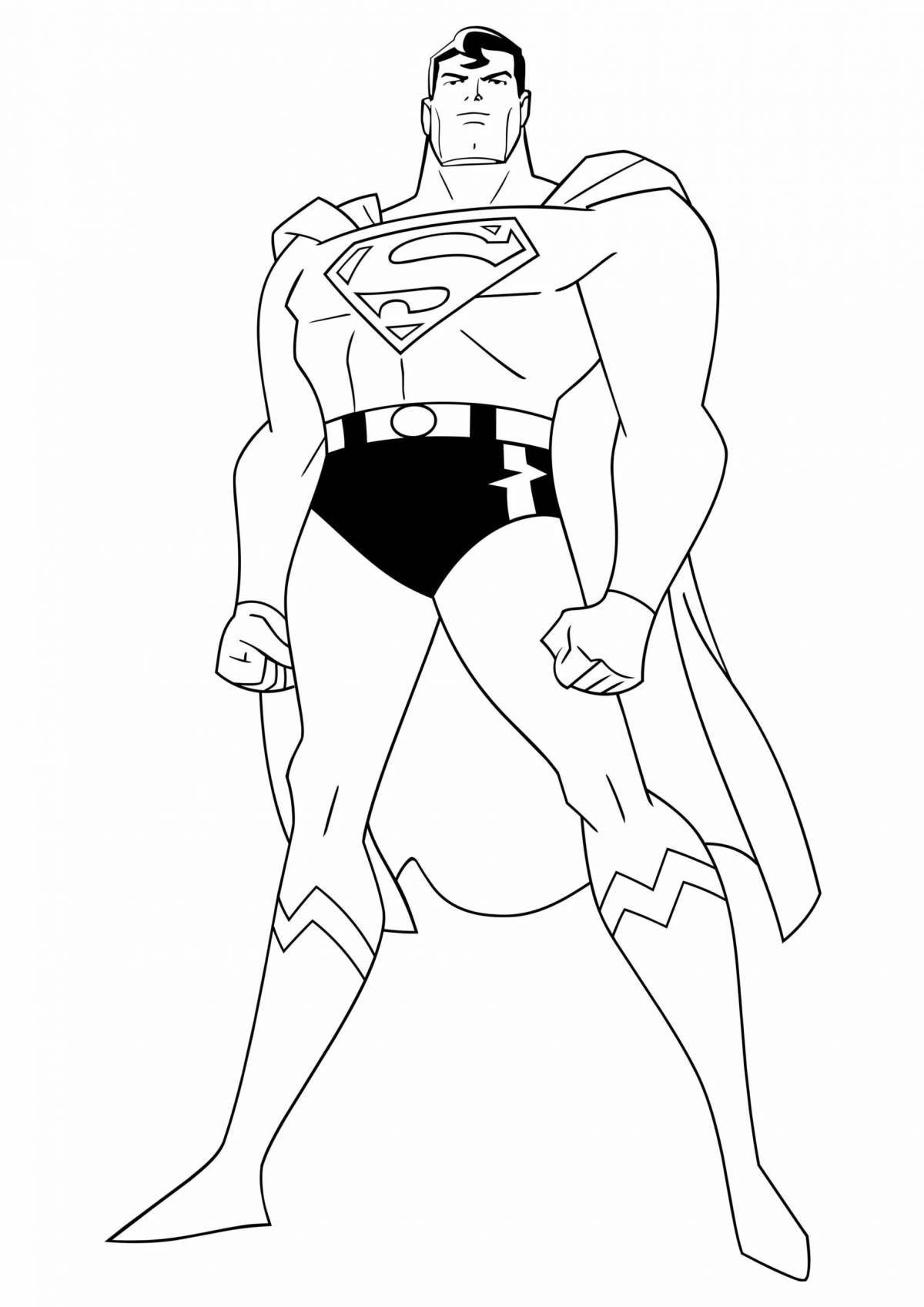 Superman fat coloring