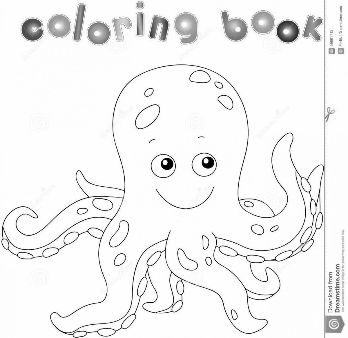 Fun coloring octopus changeling