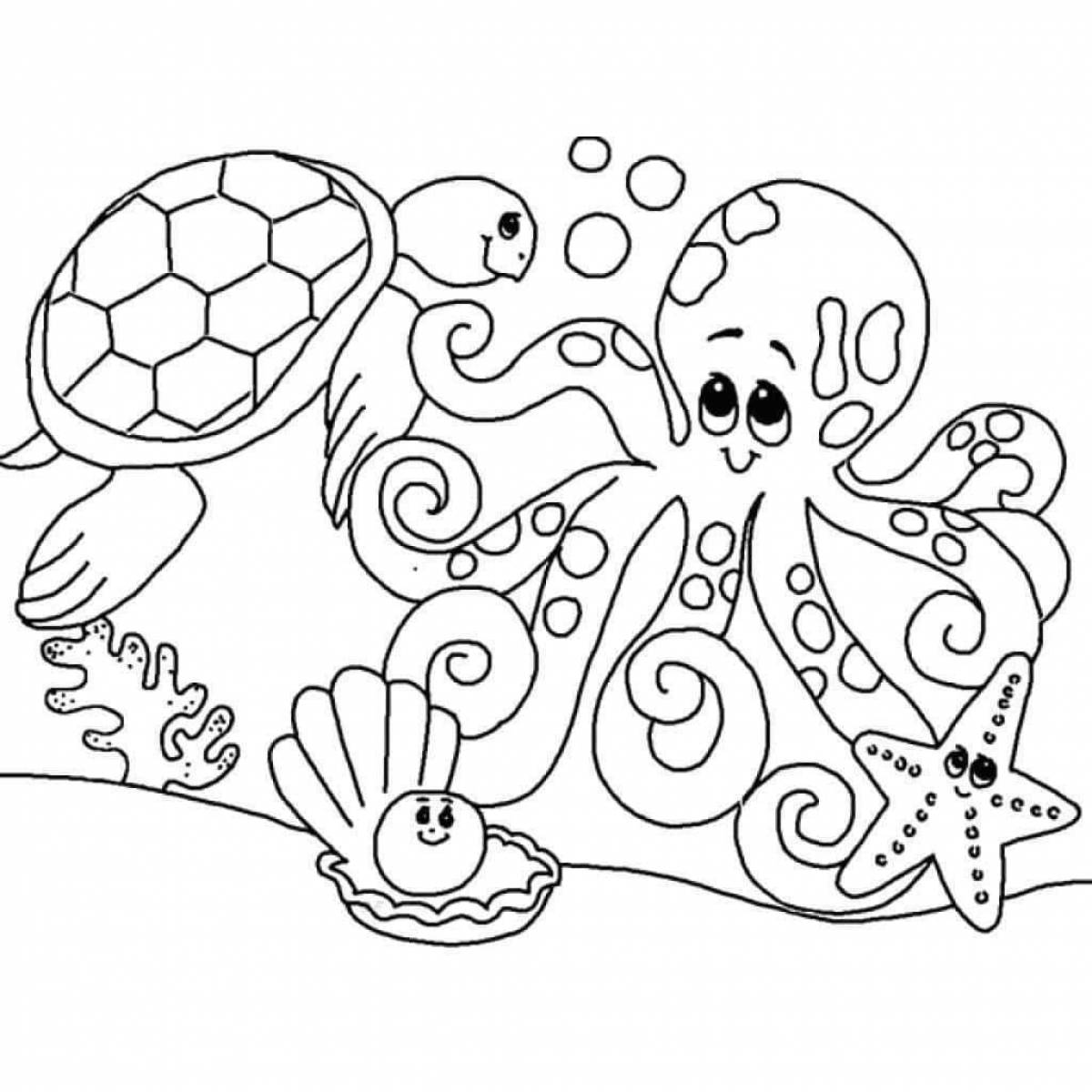 Changeling octopus mysterious coloring book