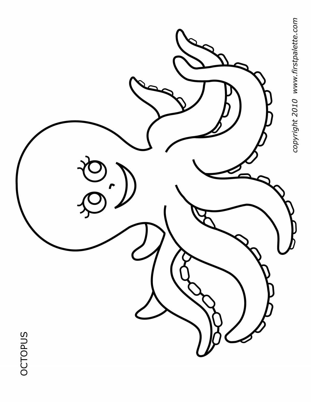 Creative coloring octopus changeling