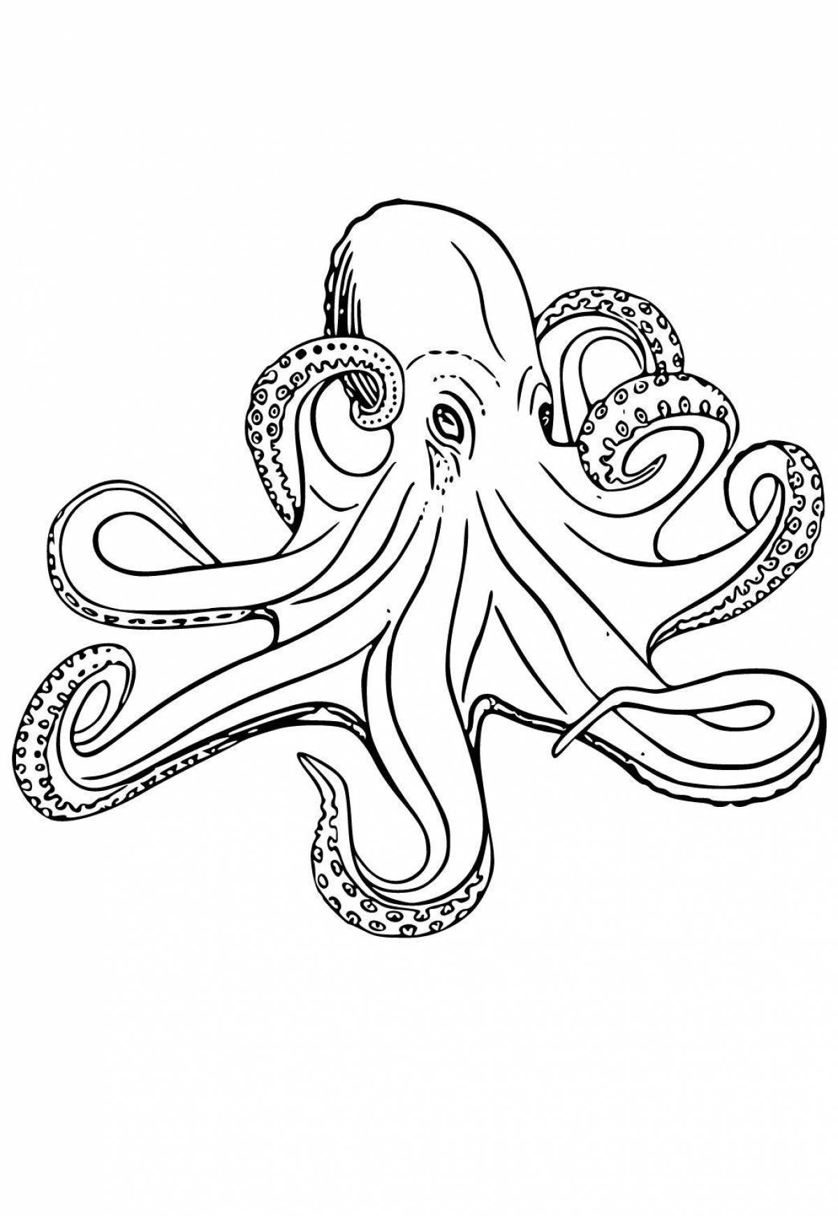 Magic coloring octopus changeling