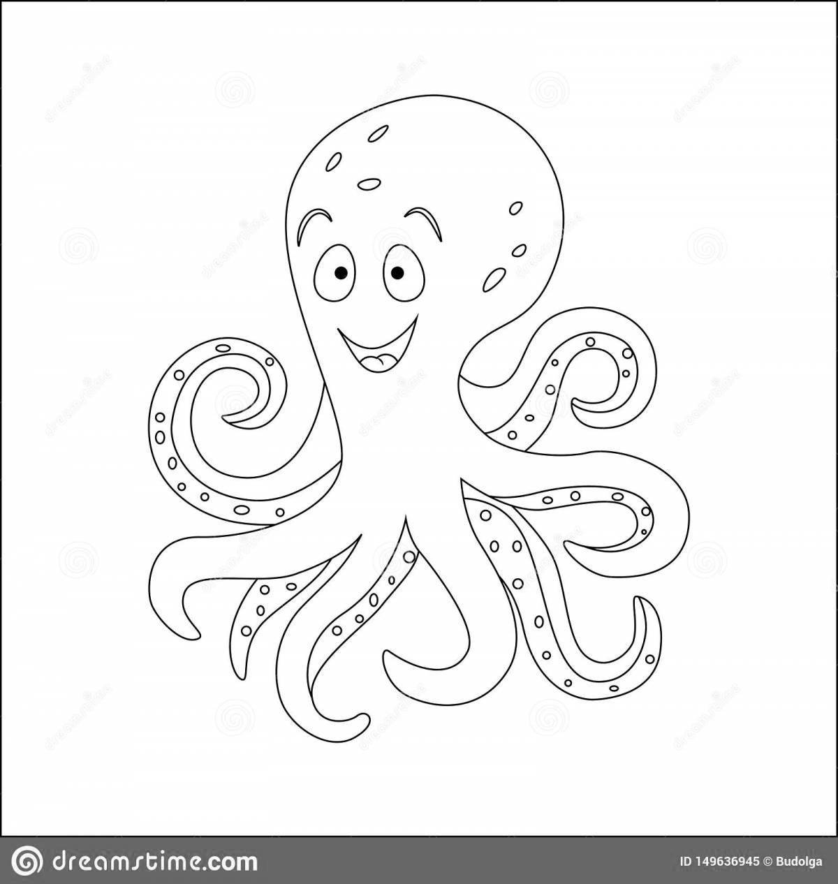 Tempting changeling octopus coloring book