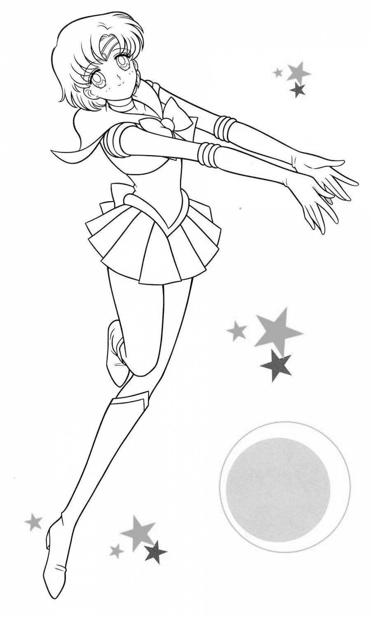 Fun coloring Sailor Neptune