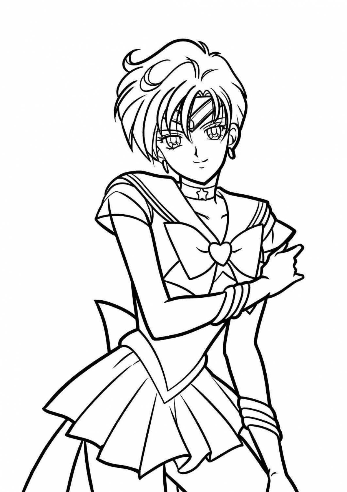 Sailor Neptune's wild coloring book