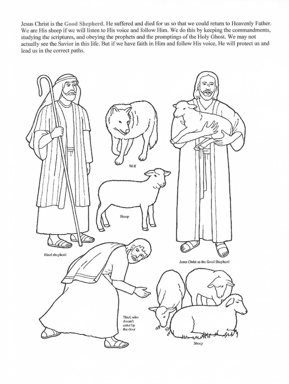 Radiant shepherds christmas coloring book