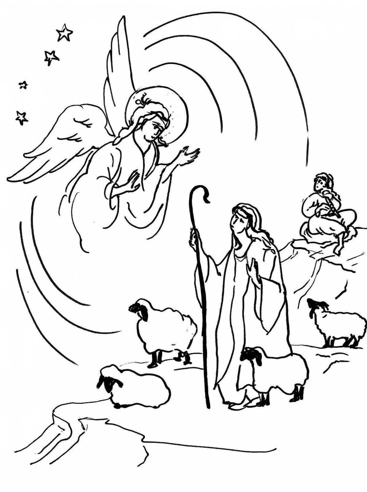 Glorious shepherds christmas coloring book