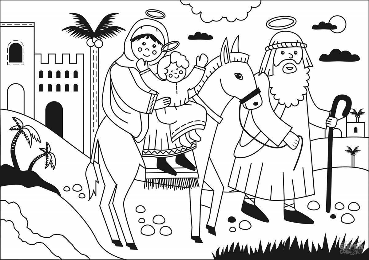 Christmas coloring book great shepherds