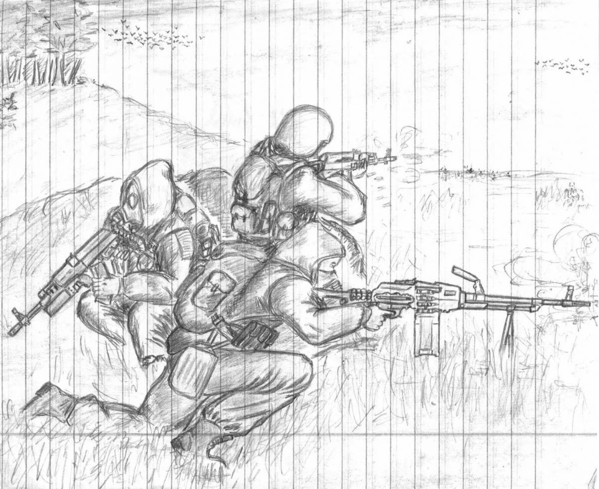 Раскраска яркий монолит