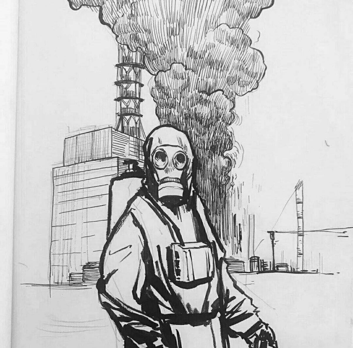 Suggestive Chernobyl coloring book