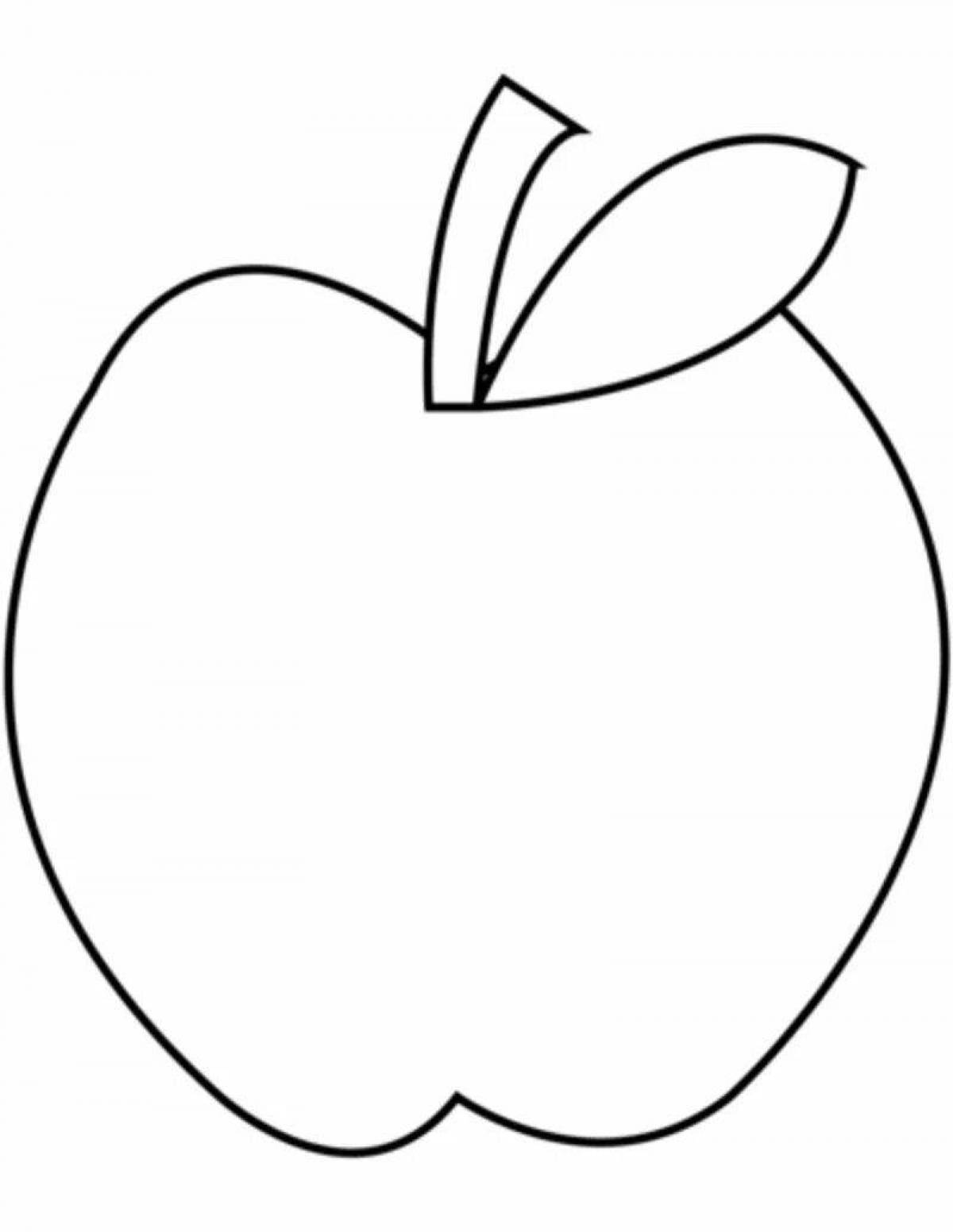 Creative coloring apple pattern