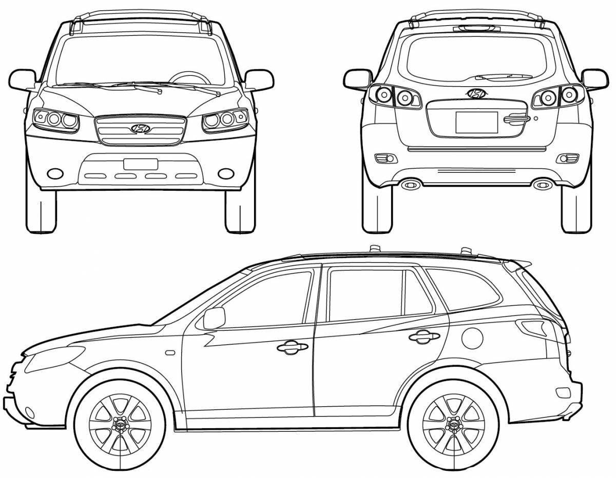 Hyundai Tucson 2008 чертеж