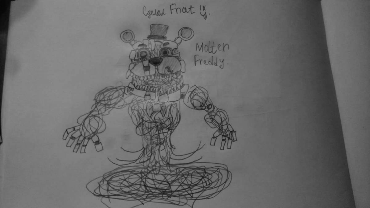 Exquisite hot freddy coloring book