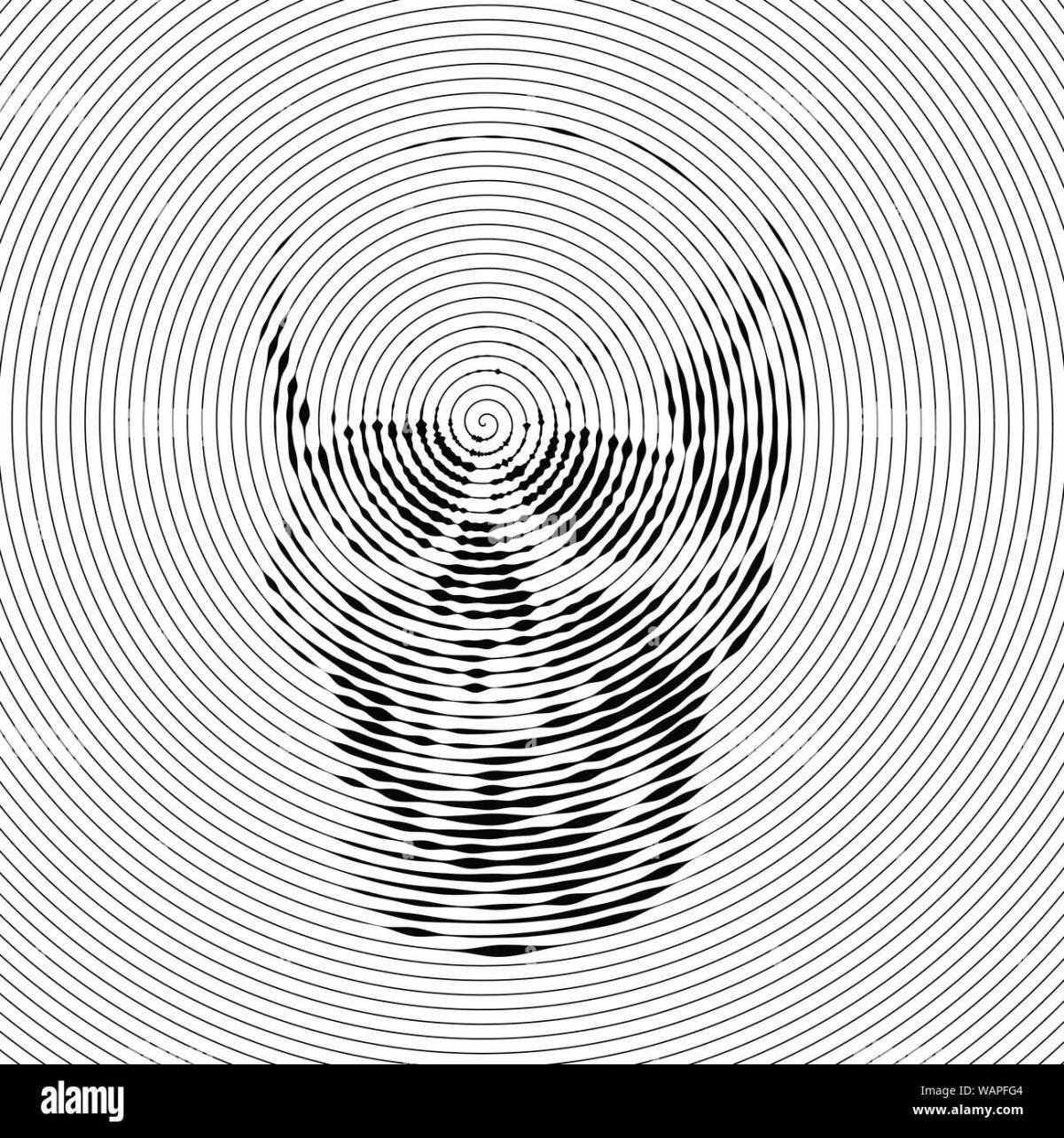 Photo Miyagi live spiral coloring