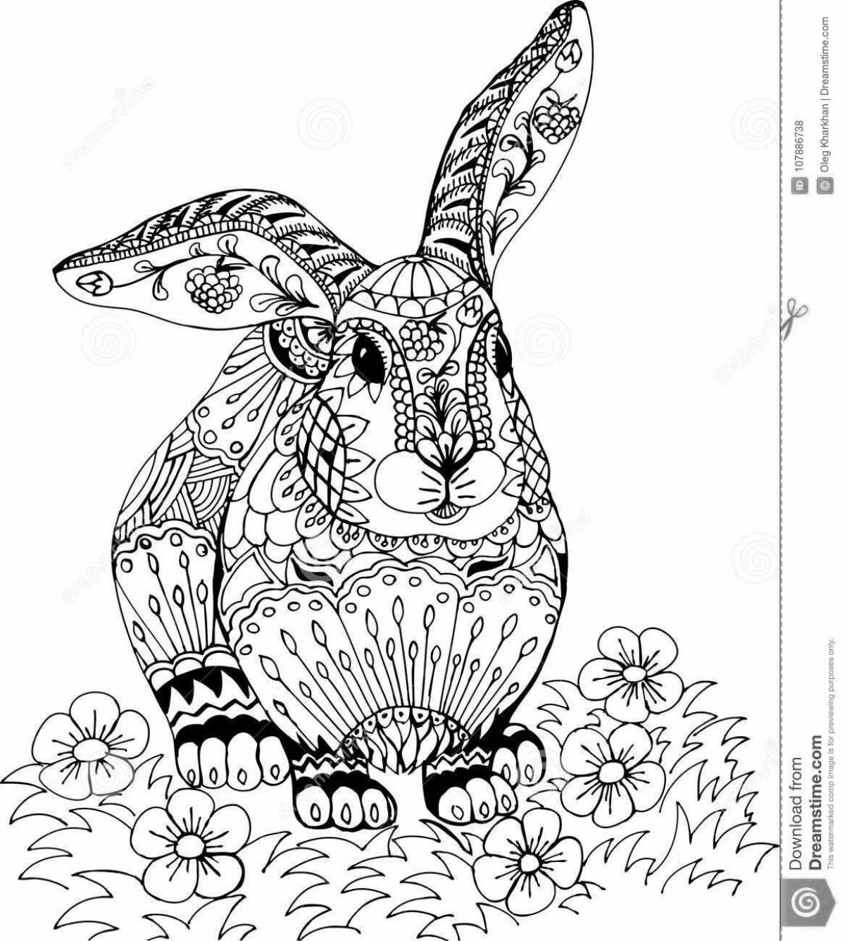 Great coloring bunny antistress