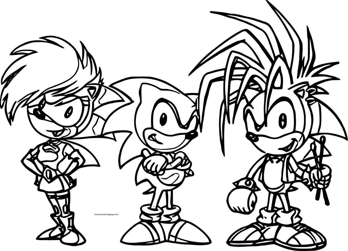 Fun coloring sonic theos