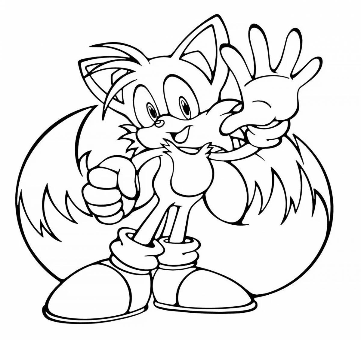 Exquisite sonic theos coloring book