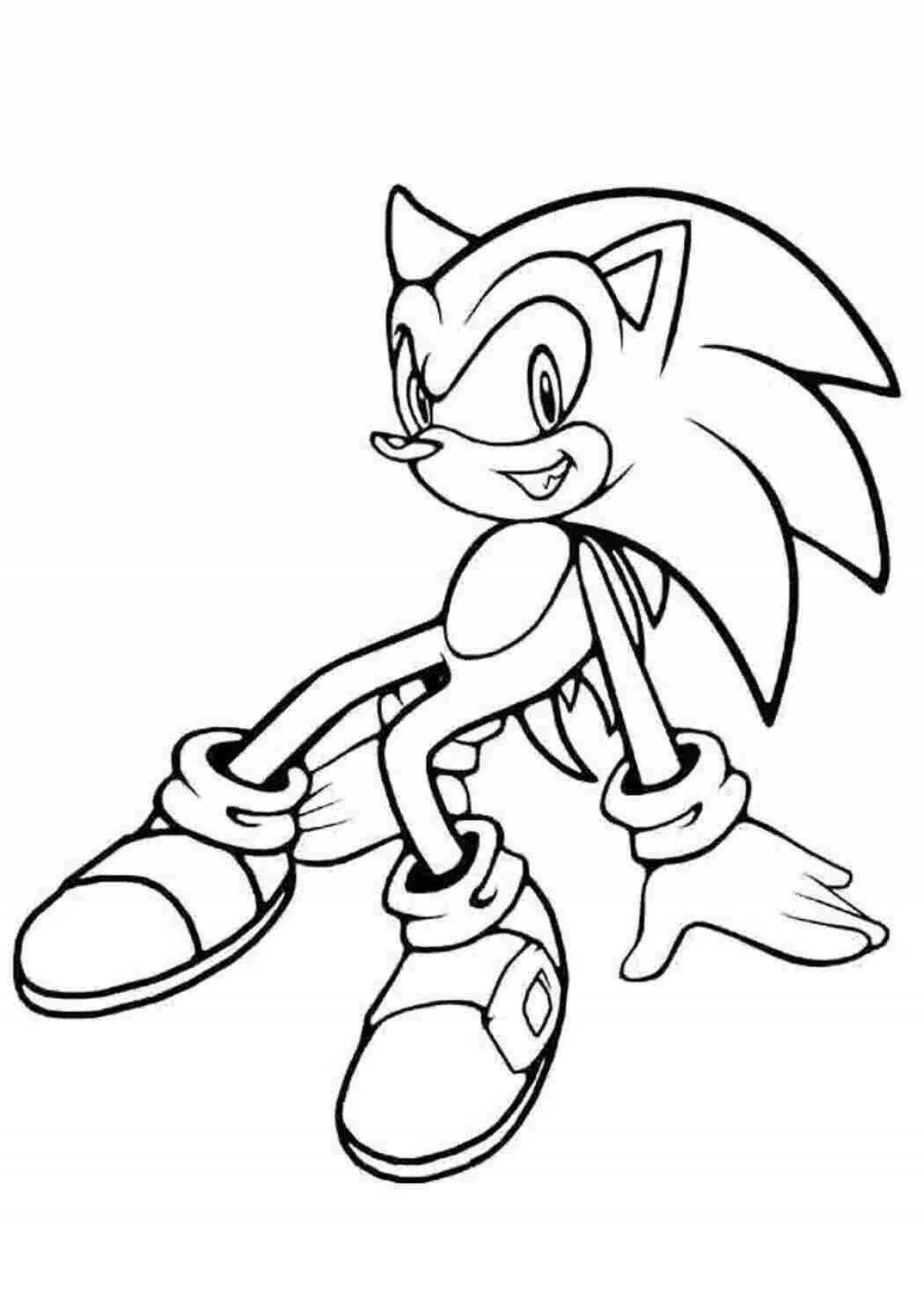 Amazing sonic theos coloring book