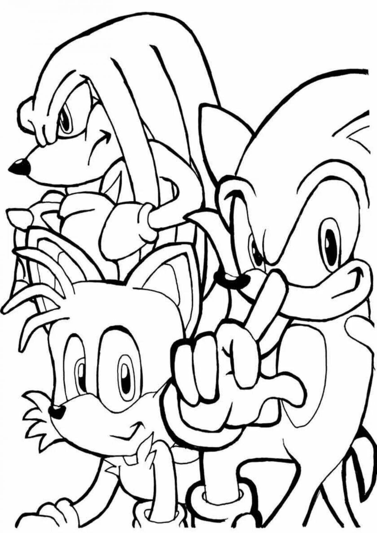 Sonic teos marvelous coloring book