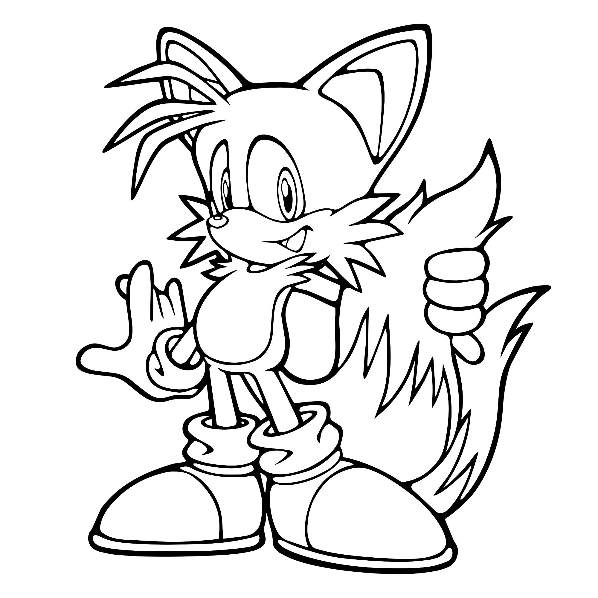 Sonic theos coloring page
