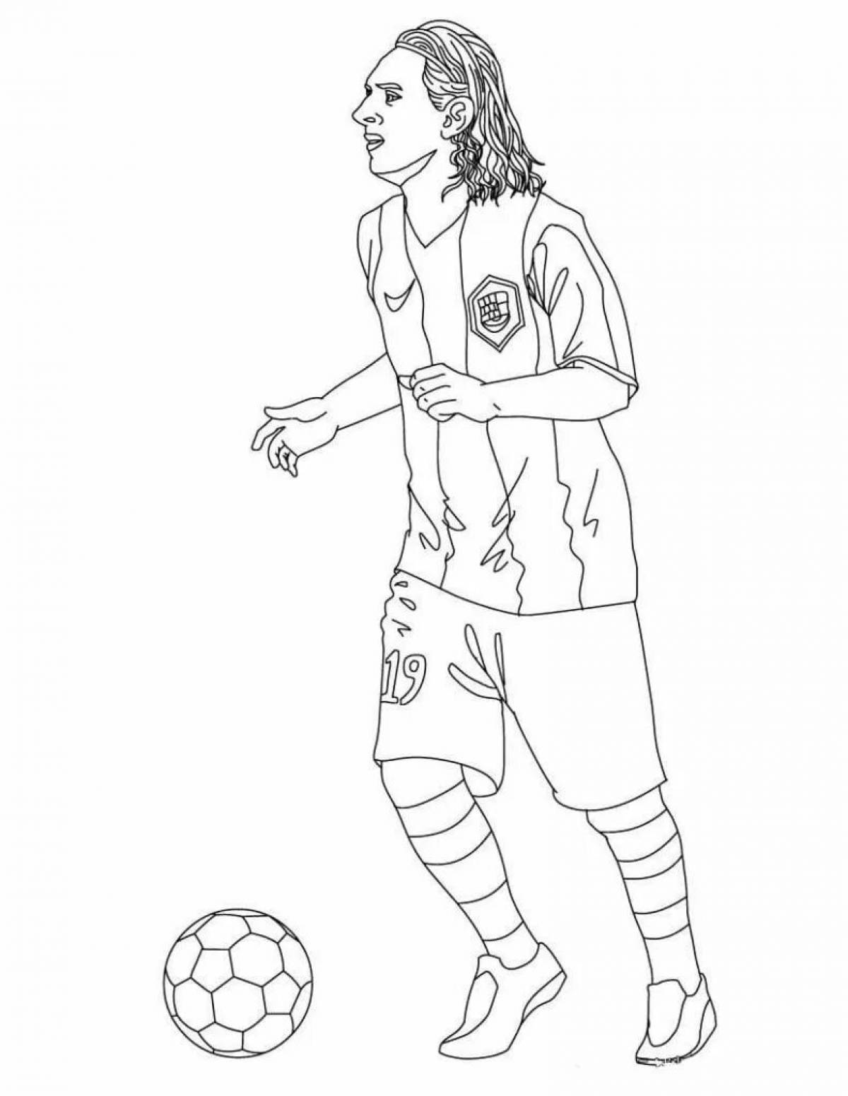 Magic luka modric coloring book