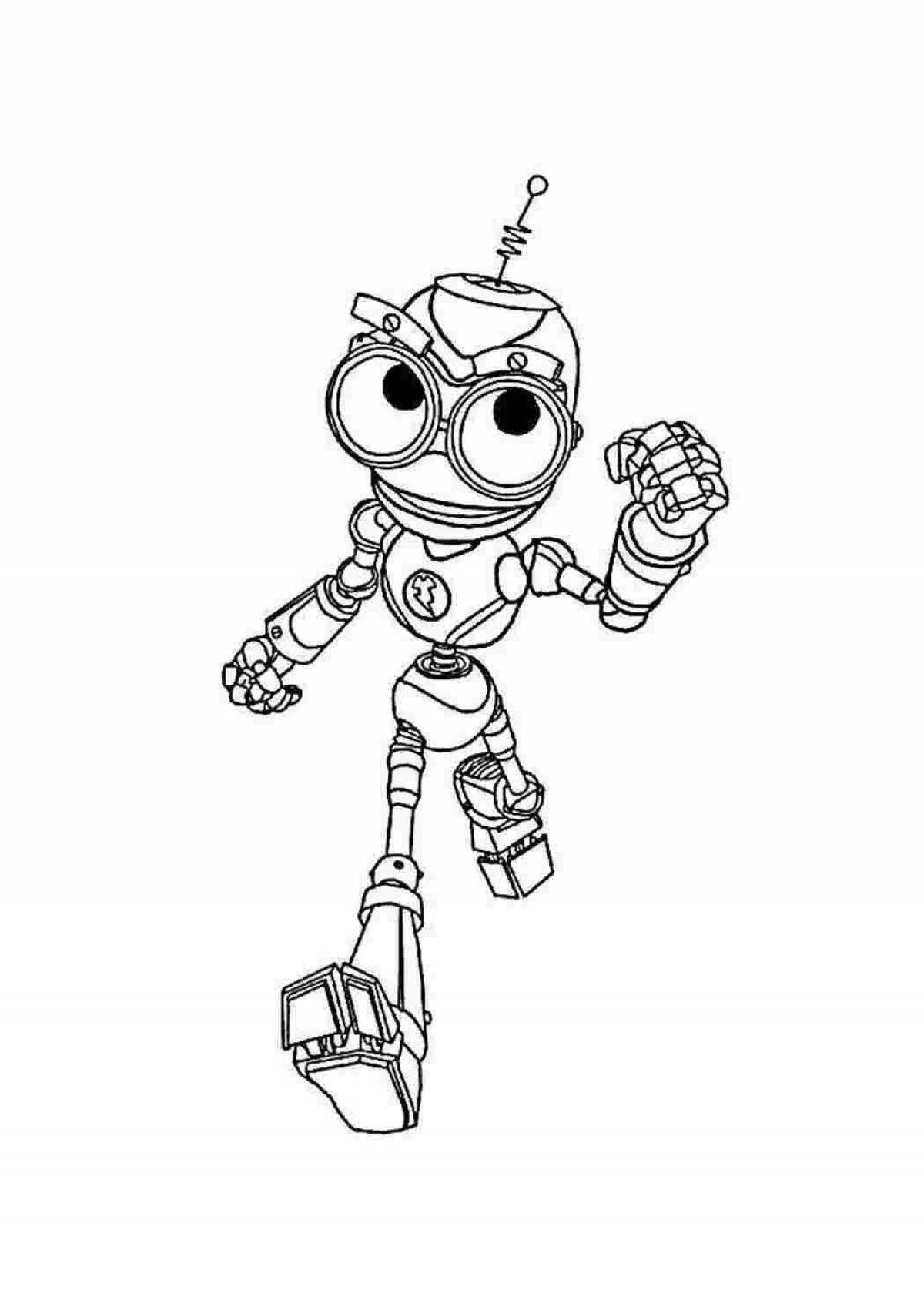 Amazing Robot Girls Coloring Page