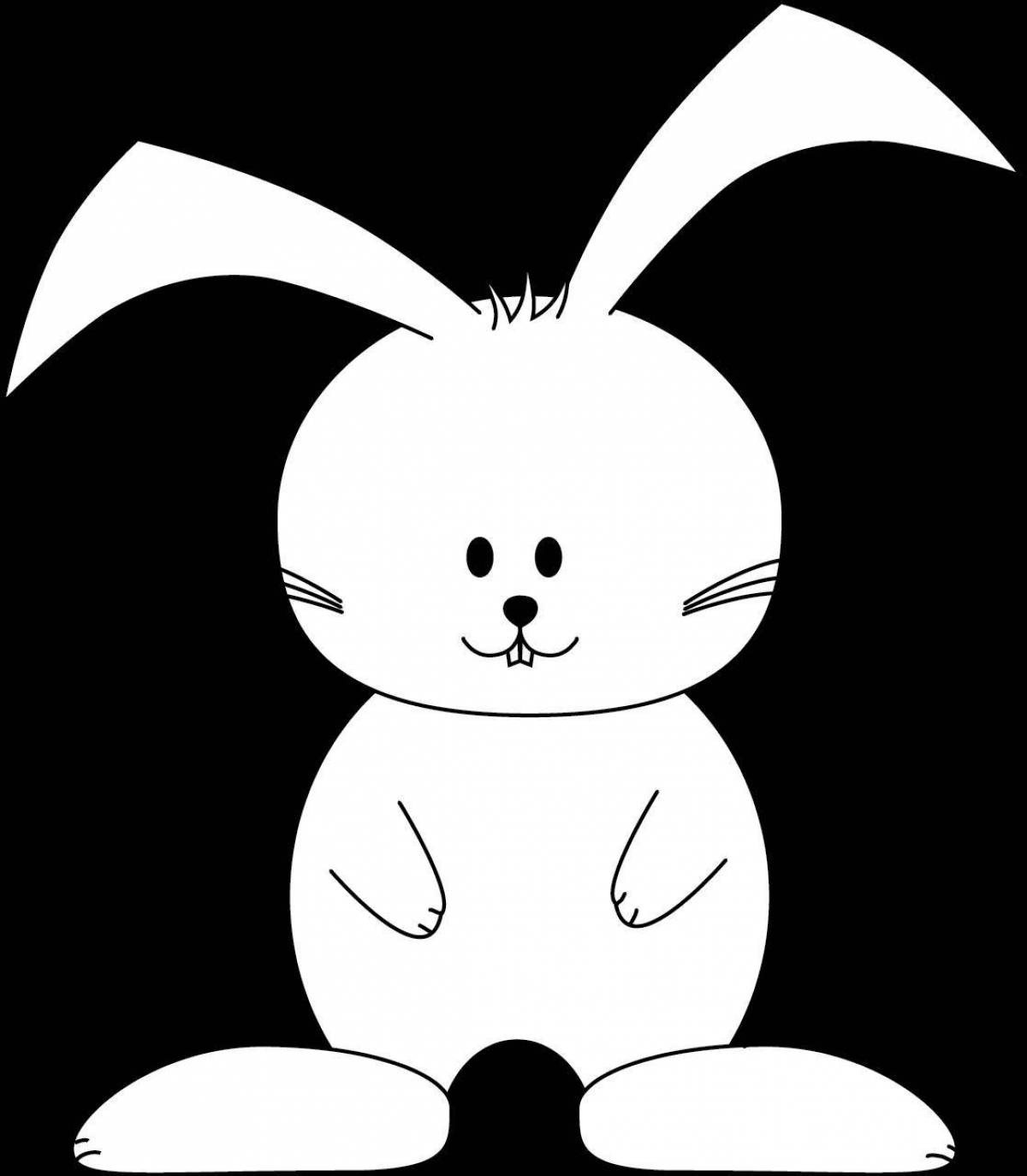 Cute coloring bunny pattern