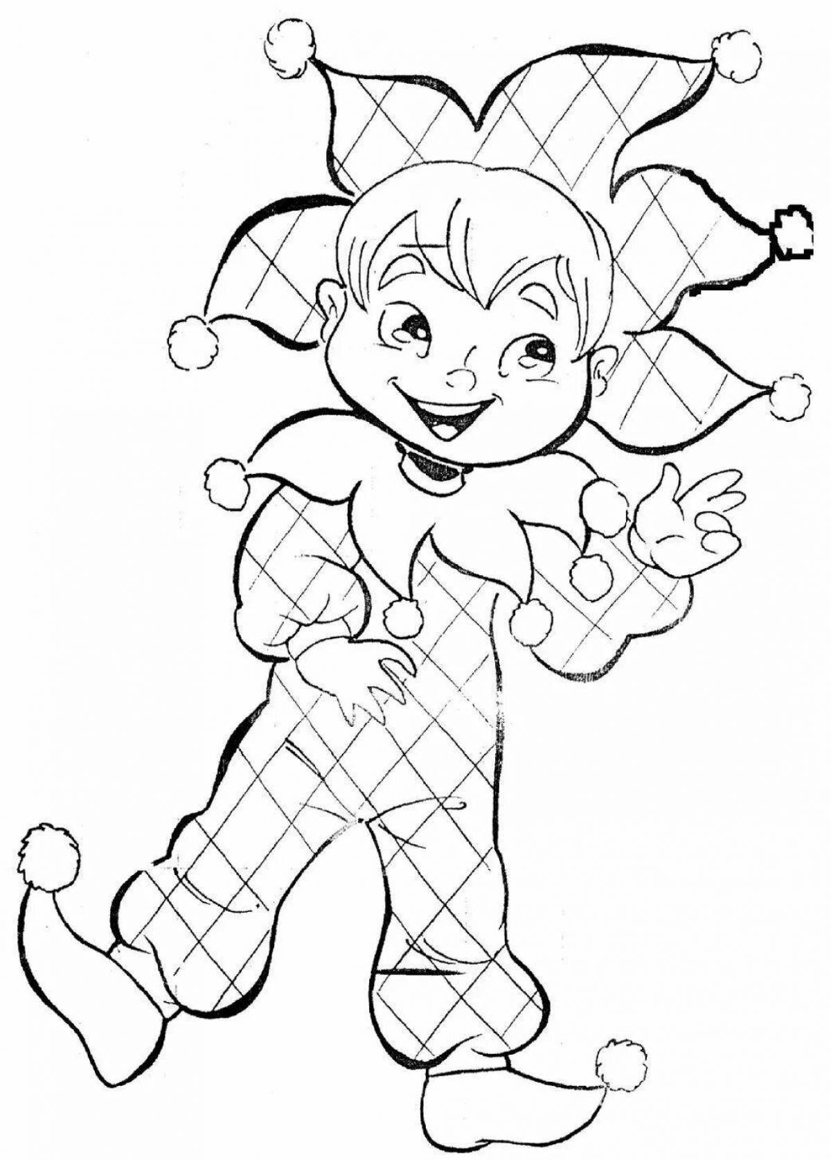 Attractive parsley character coloring page