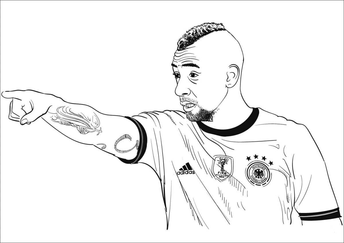 Karim Benzema fun coloring book