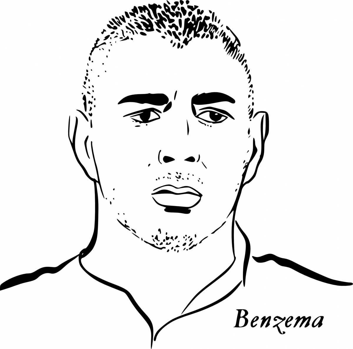 Coloring fairytale kareem benzema