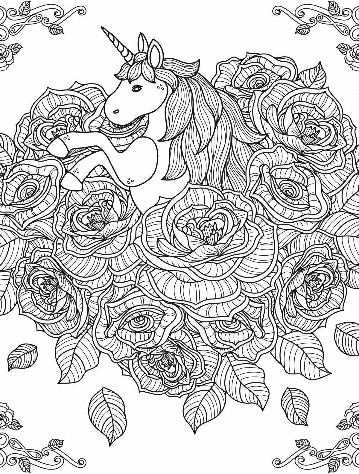 Serene anti-stress coloring page 18