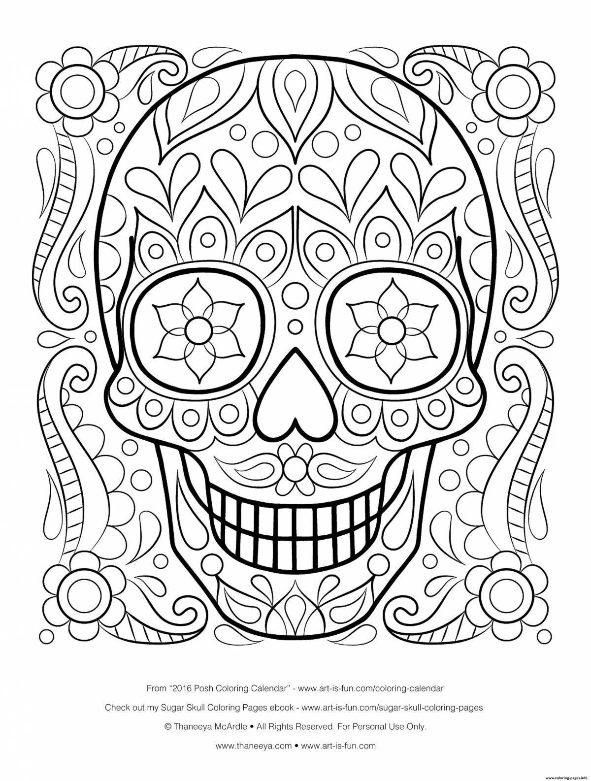 Calm anti-stress coloring page 18
