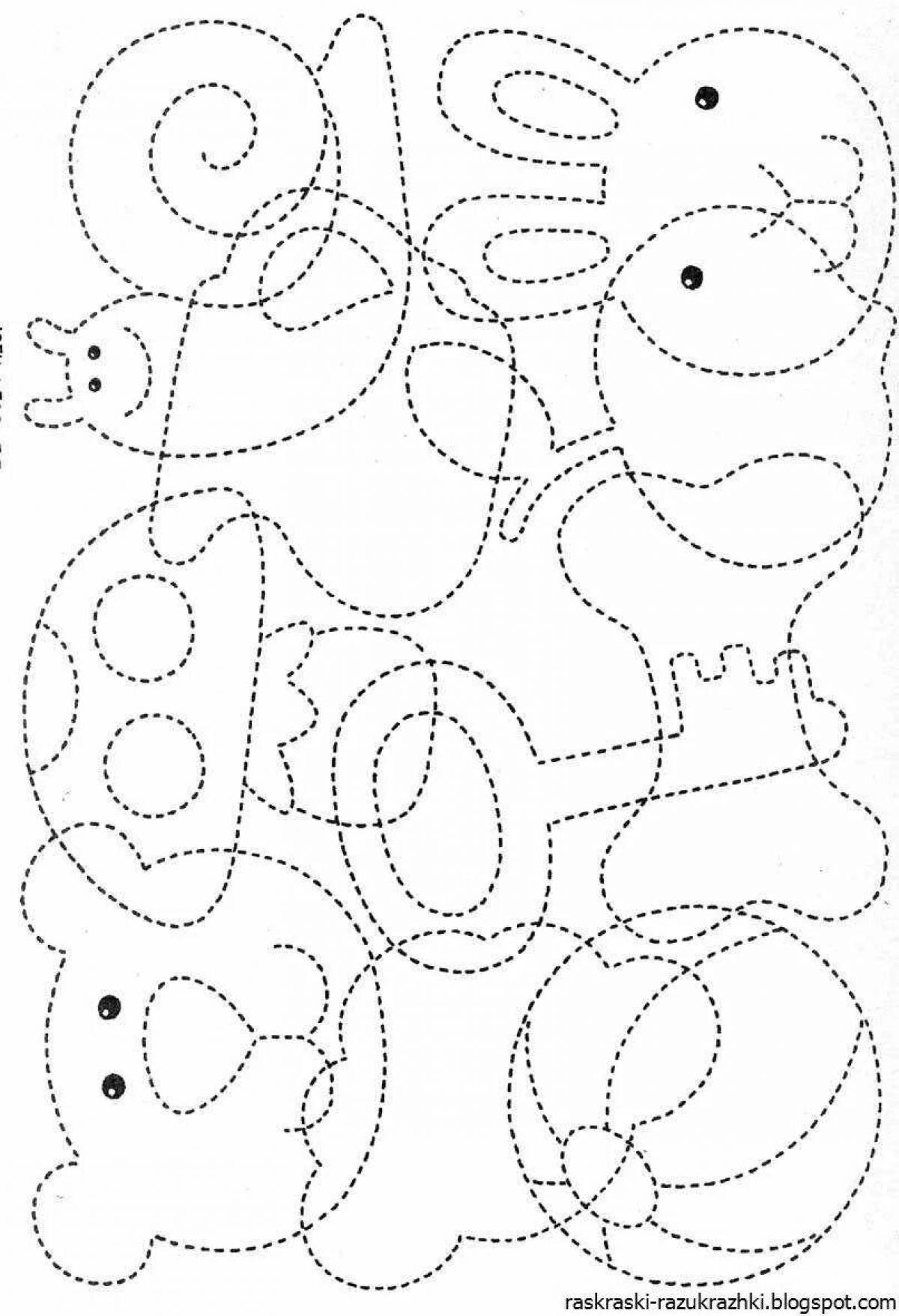 Fine motor coloring book