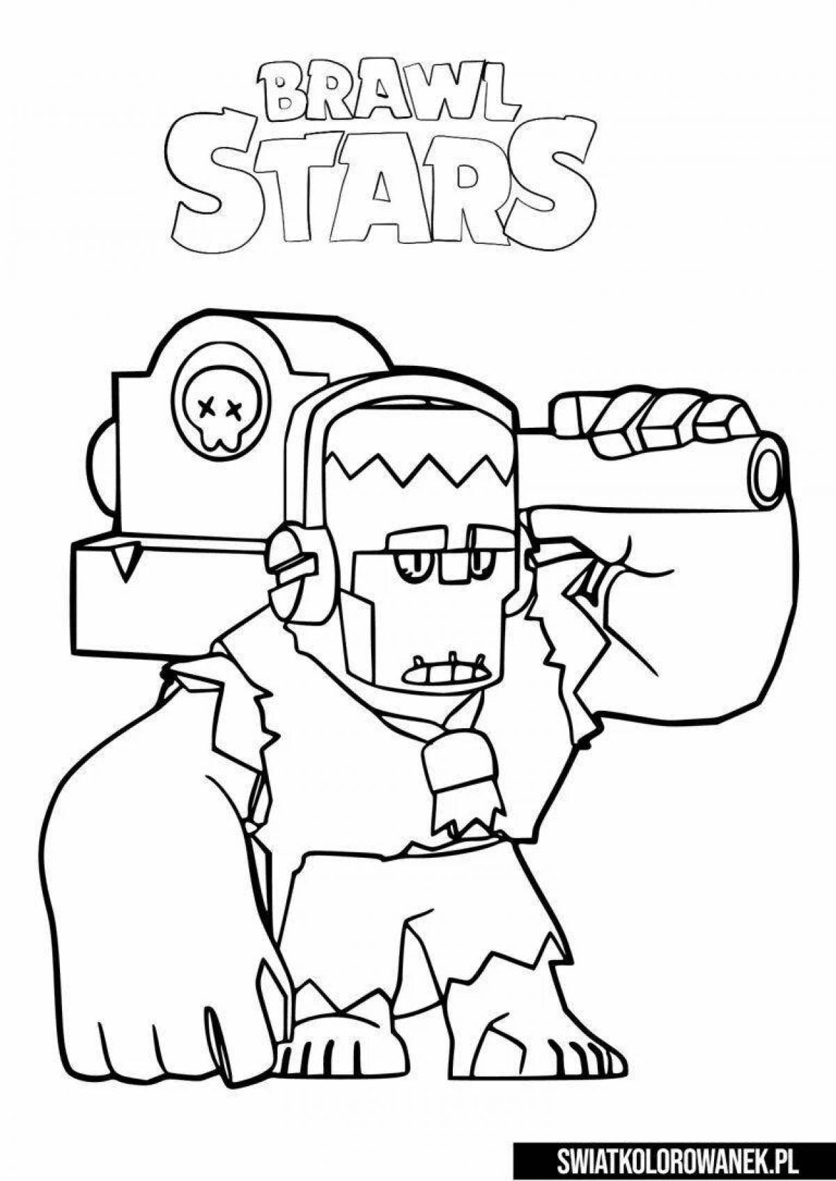 Color brawl on coloring pages