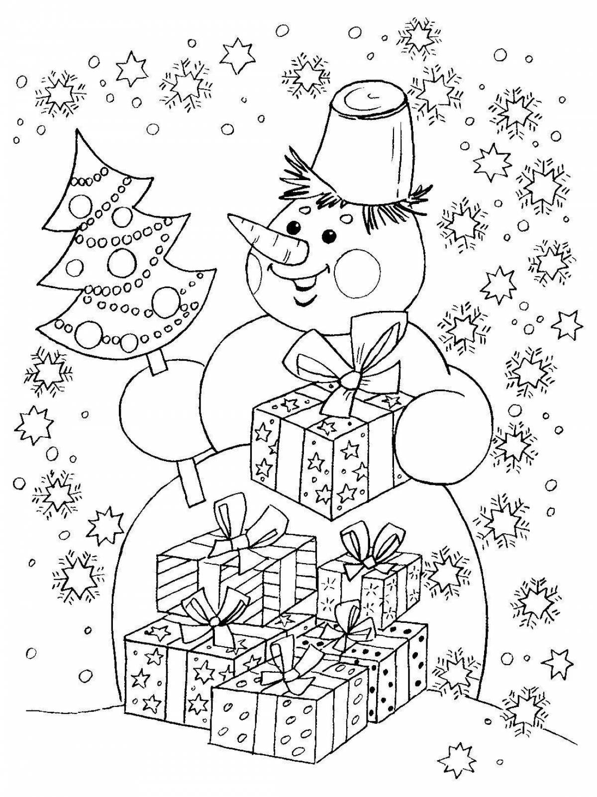 Magic Christmas coloring book