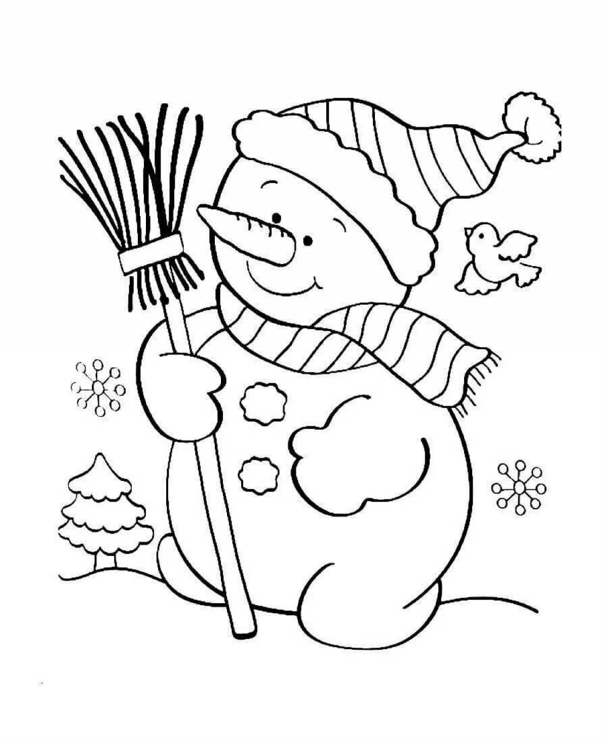 Animated Christmas coloring book