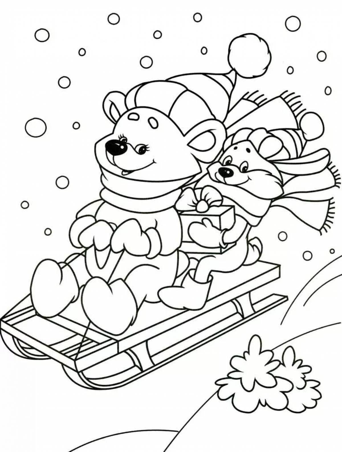 Extravagant Christmas coloring book
