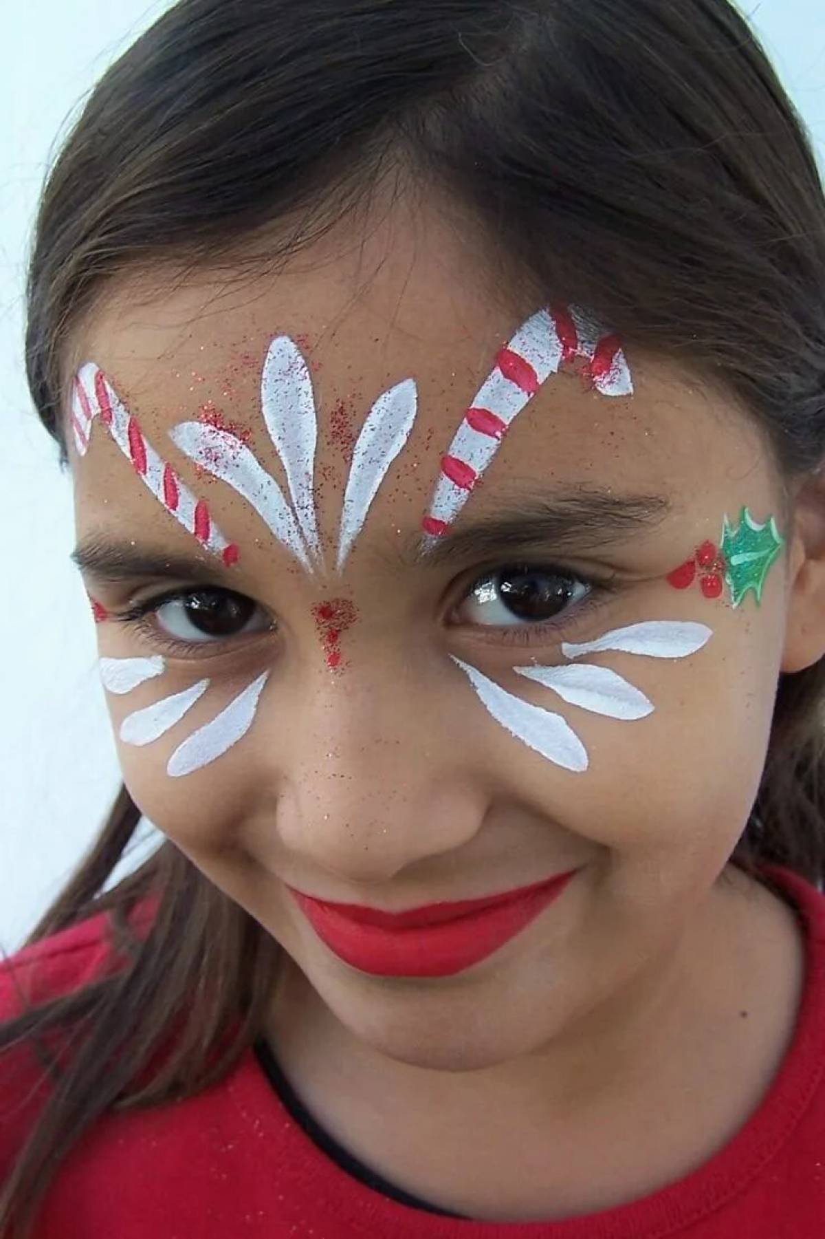 Funny christmas face painting