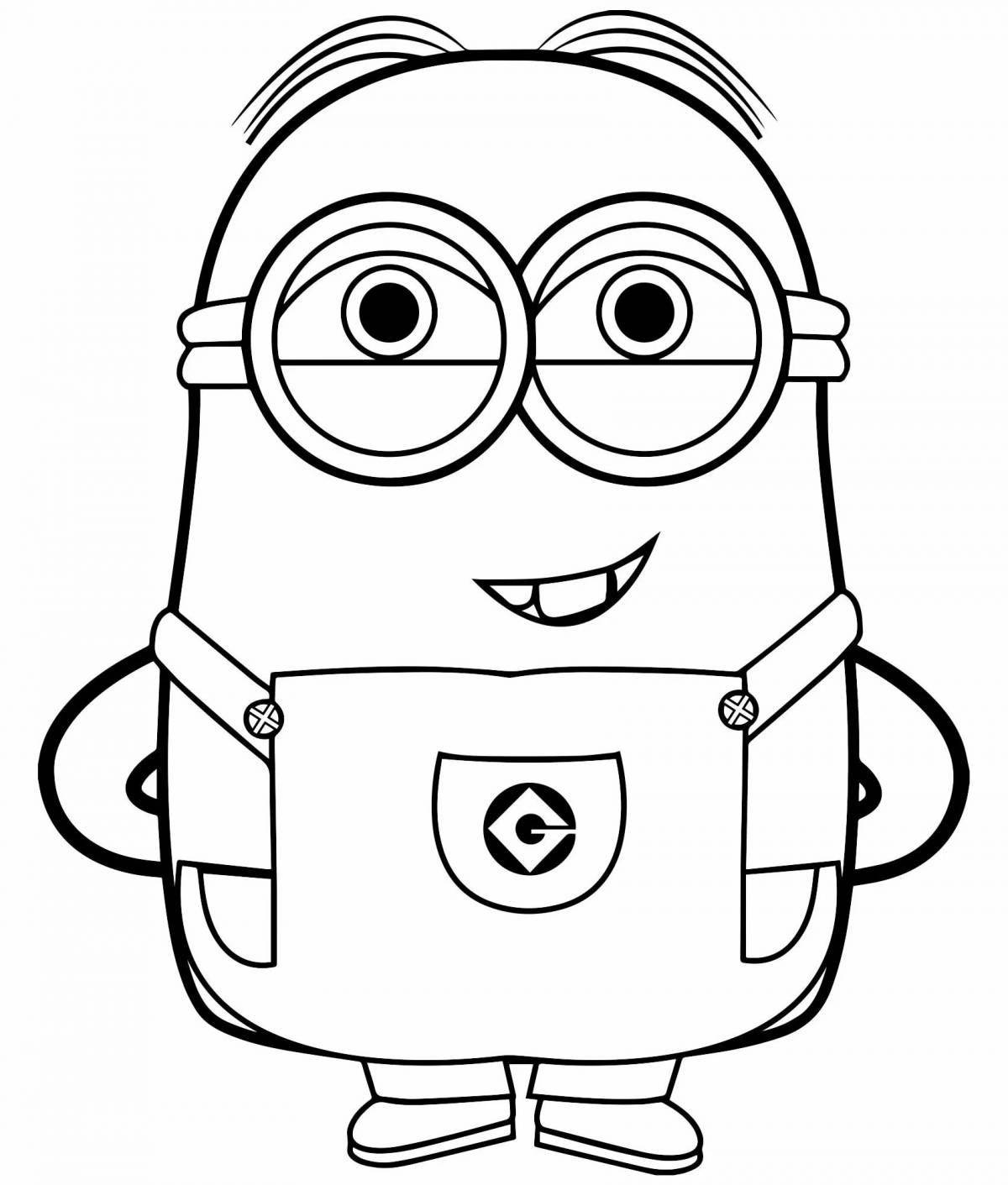 Delightful minion coloring book for girls