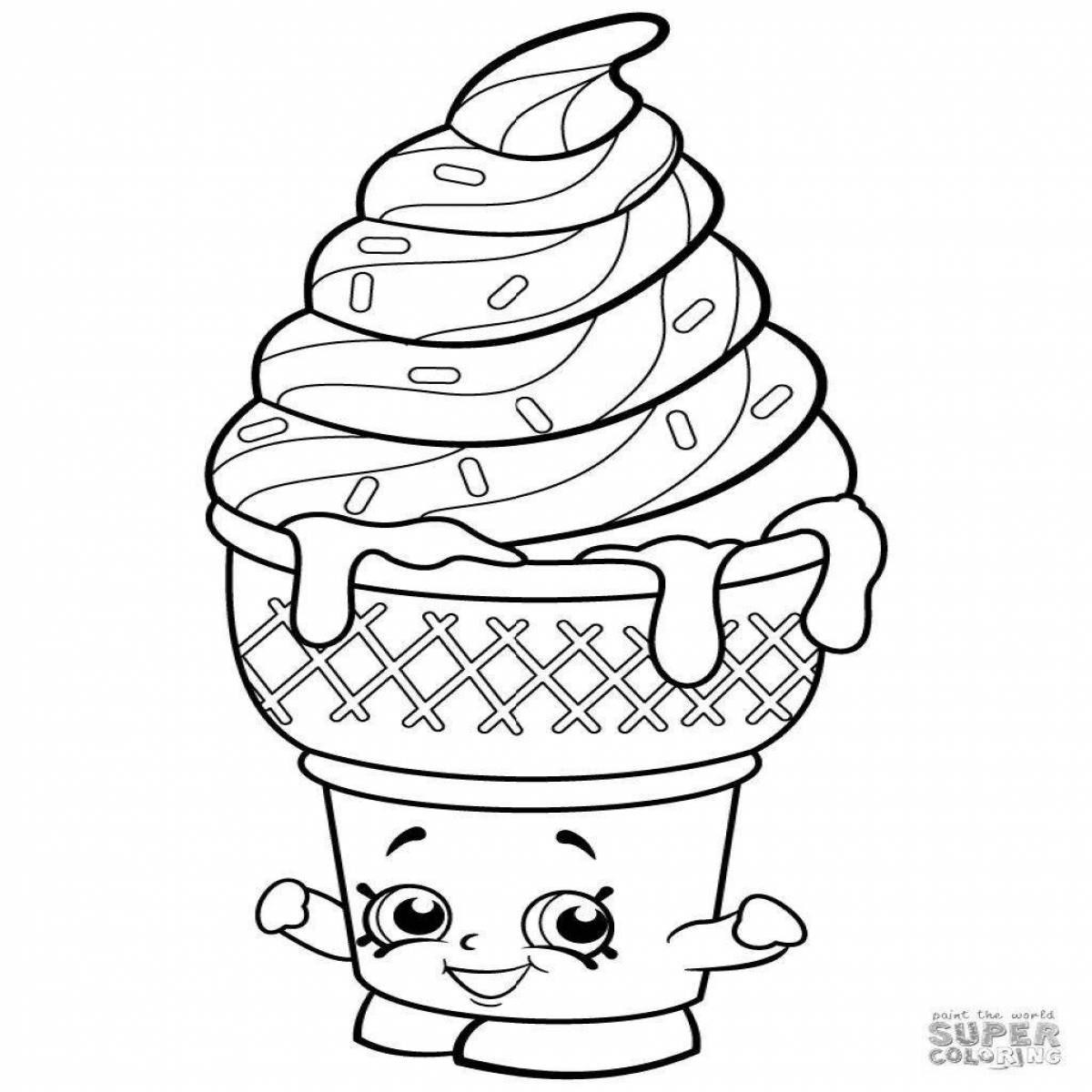 Tempting donuts coloring page