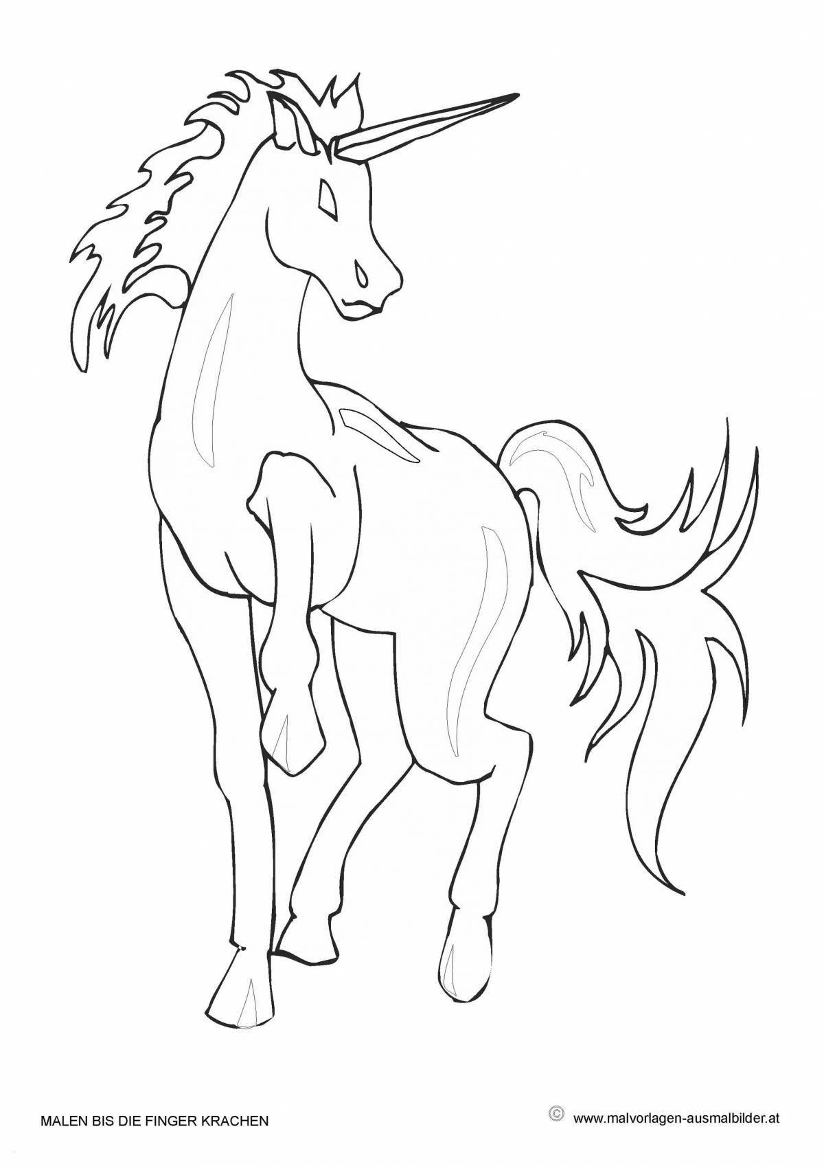 Nice coloring how to draw a unicorn