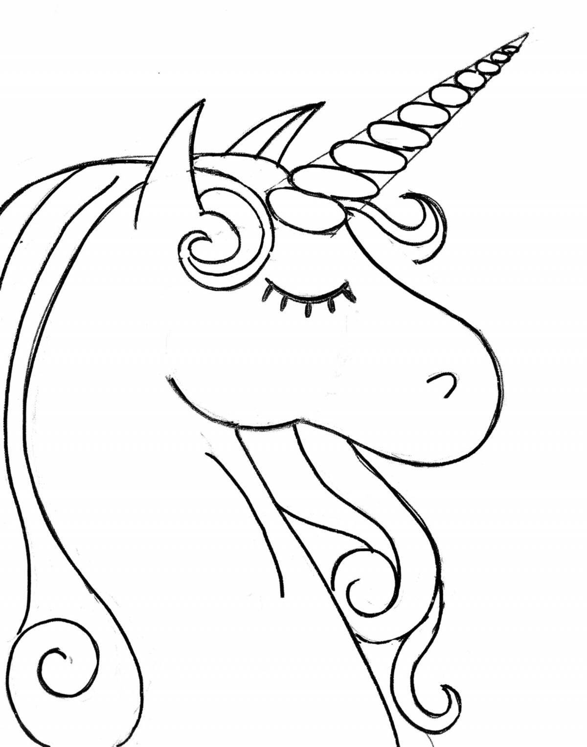 Bright coloring how to draw a unicorn