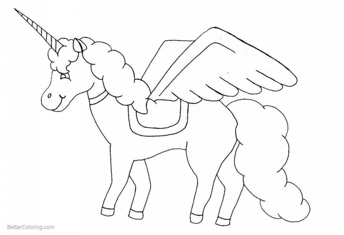 Regal coloring page how to draw a unicorn